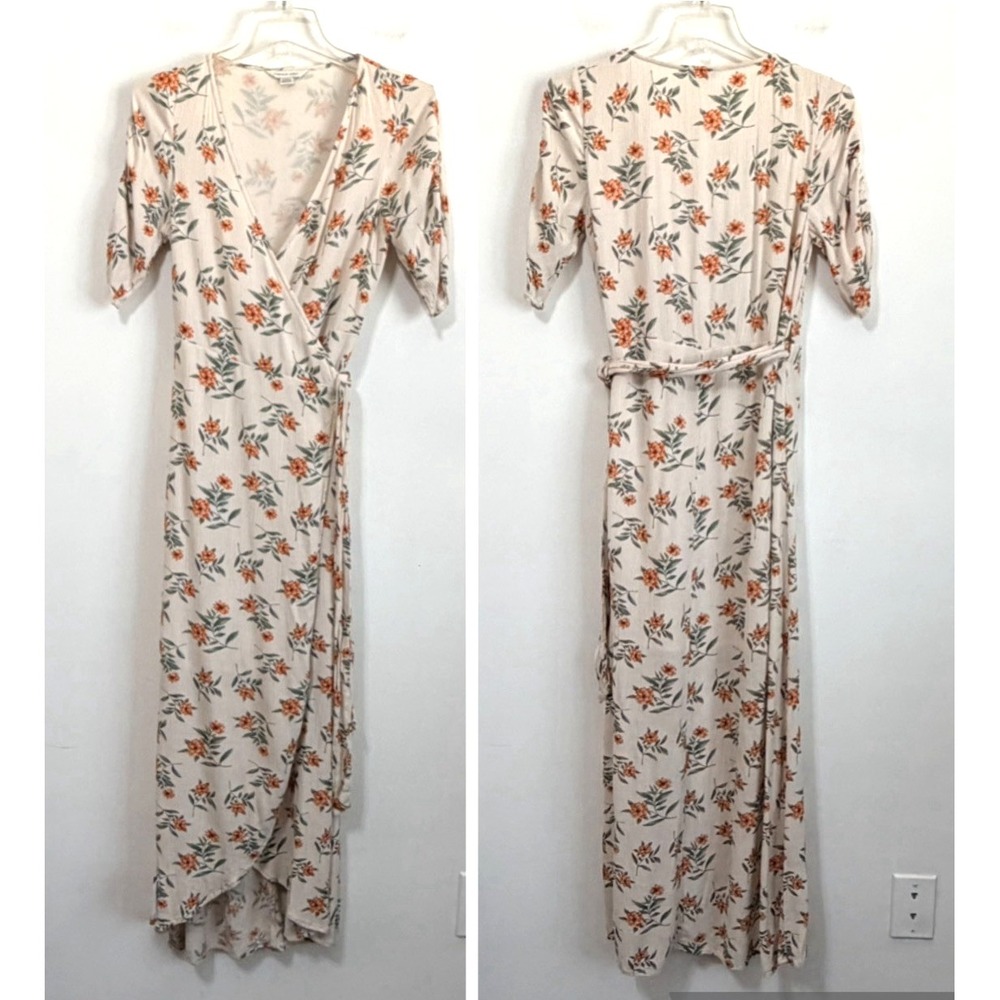 American Eagle Wrap Dress XS Mini Floral Western Festival Prairie Beach FLAW